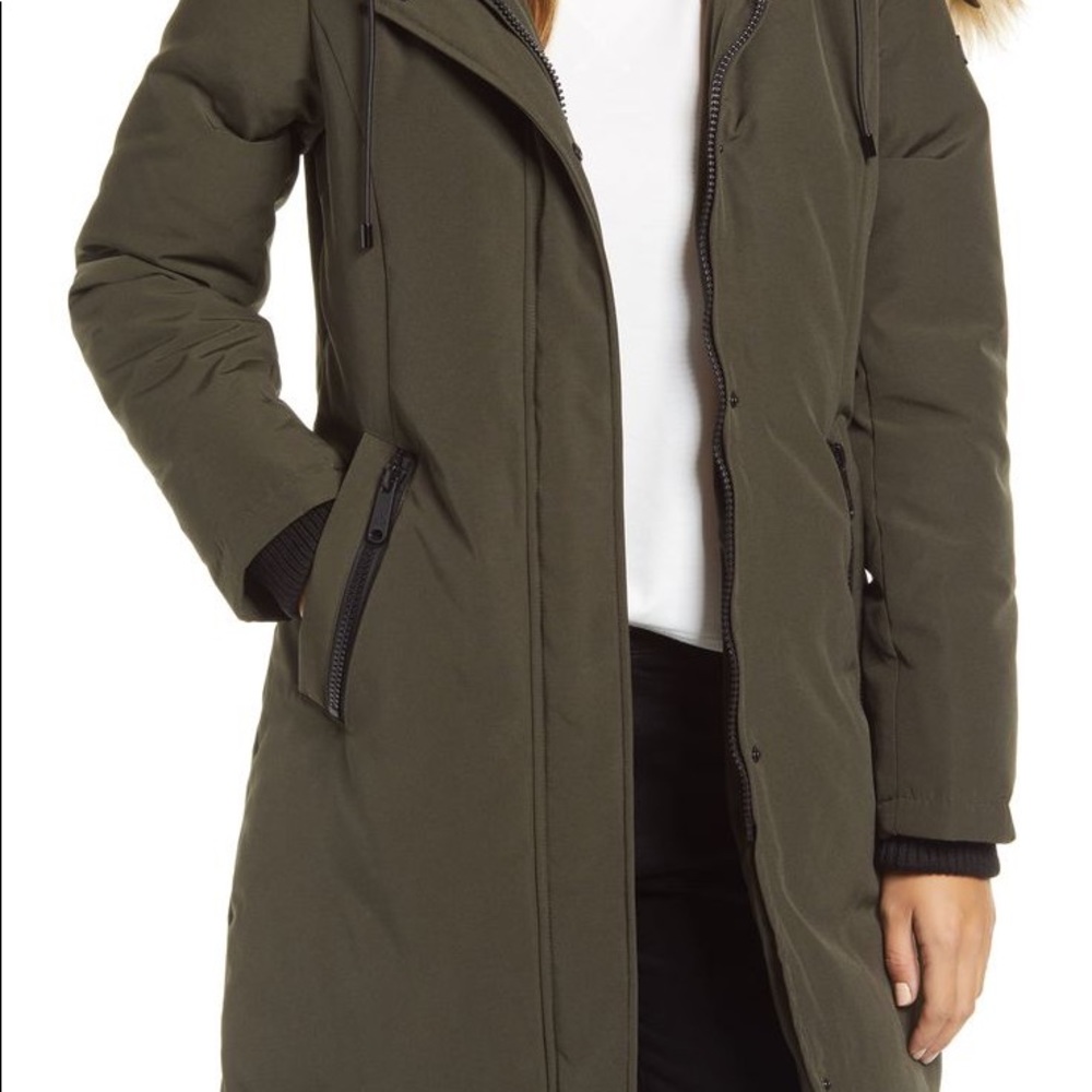 Sam Edelman Faux Fur Trim Down Jacket